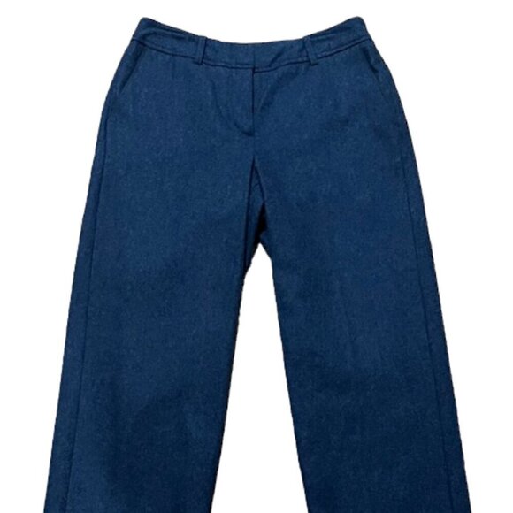 Harve Benard Women's NWOT Wool Blend Cuffed 3/4 Grey Pants Size 6 Zipper Front - Picture 1 of 7